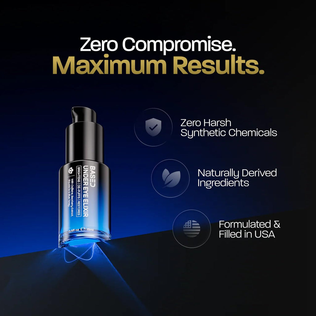BASED under Eye Elixir, Hydrating & Refreshing Formula, Simple. Effective. Based. 0.5 Fl Oz, Pack of 1